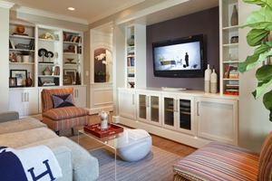 updated family room by Wentworth Studio